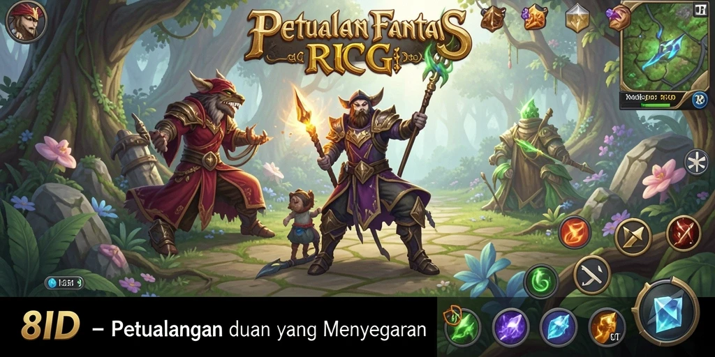 Tangkapan layar gameplay RPG 8ID yang menampilkan petualangan epik.