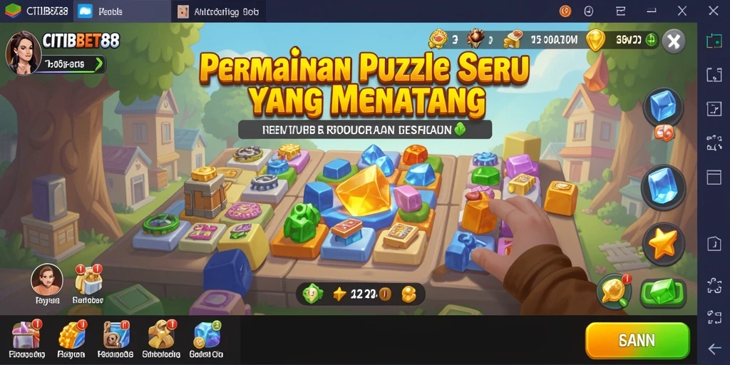 Tampilan gameplay <strong>CITIBET88</strong> yang menampilkan berbagai puzzle menarik.