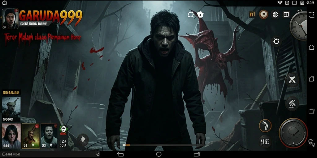 Tangkapan layar dari gameplay HOROR GARUDA999 yang menampilkan momen menegangkan.