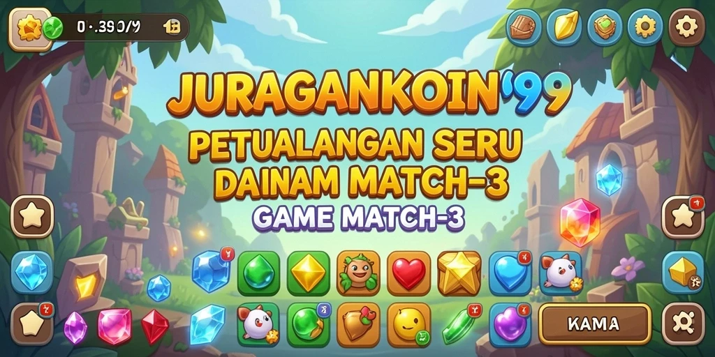 Gameplay seru JURAGANKOIN99 dengan banyak level menantang.