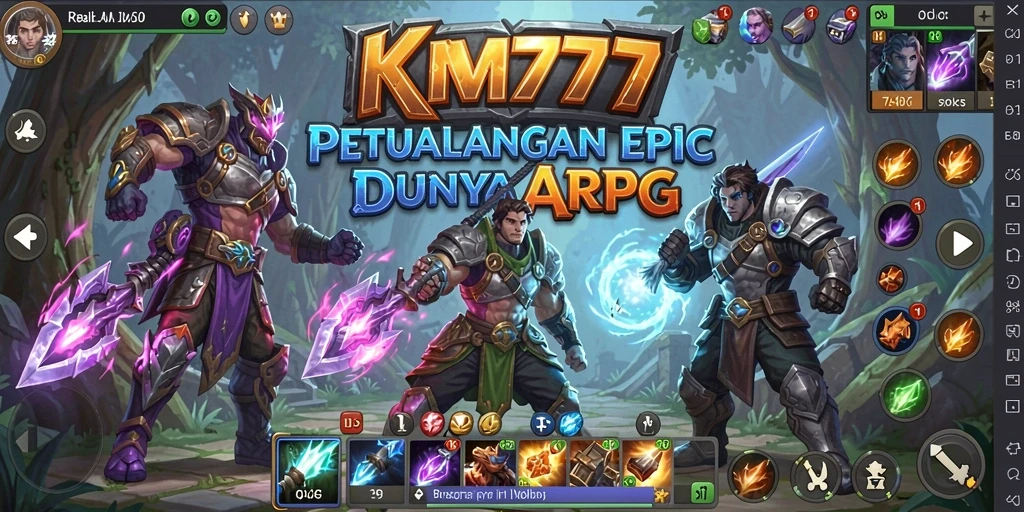 Tampilan gameplay mendebarkan dari <strong>KM777</strong> dalam aksi ARPG yang cepat dan menarik.