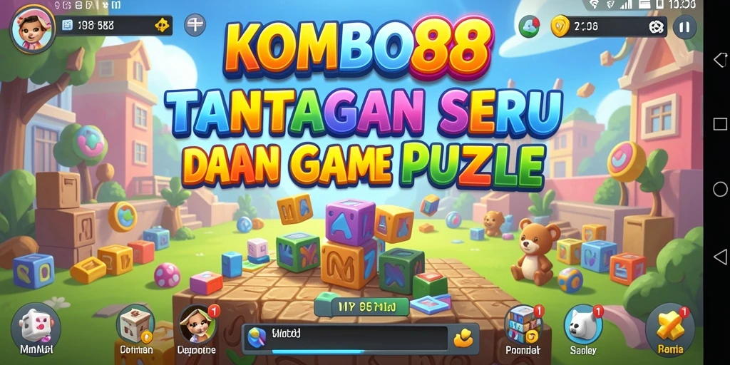 Tampilan gameplay KOMBO88 yang penuh warna dan menarik.