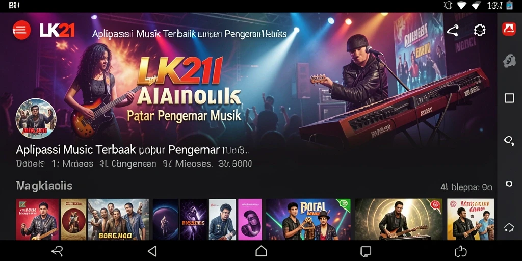 Screenshot gameplay LK21 menampilkan pengalaman musik yang interaktif.