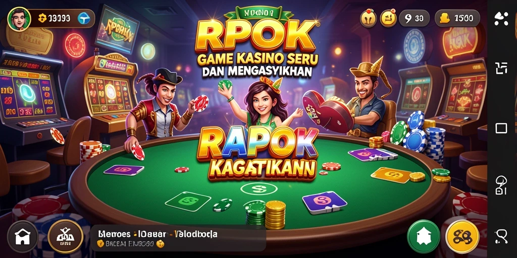 Tampilan menarik dari gameplay RPOK di aplikasi Kasino.