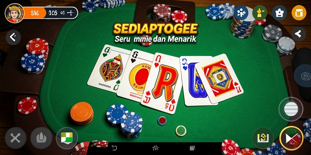Gameplay SEDAPTOGEL yang seru dan kompetitif dalam permainan Gaple.