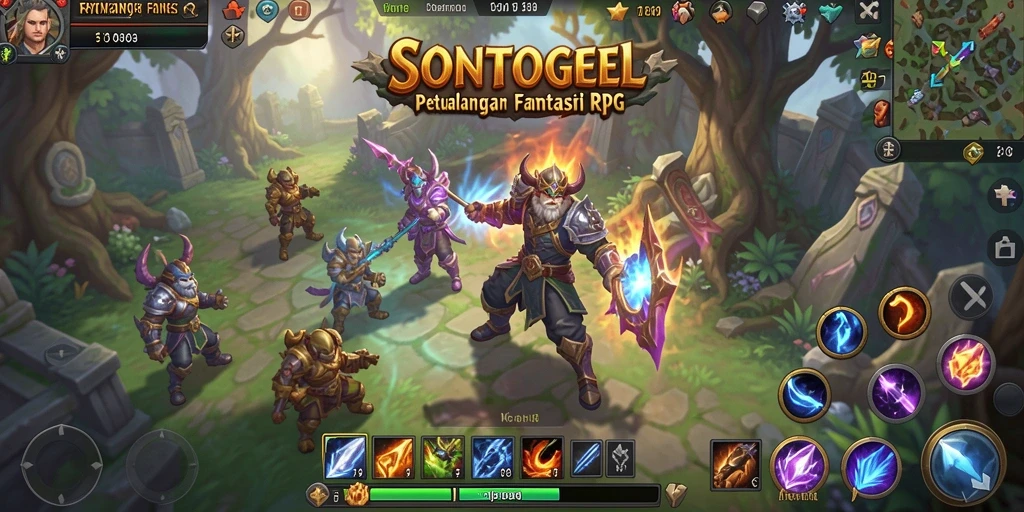 Tampilan gameplay menarik dari SONTOGEL dengan aksi RPG seru.