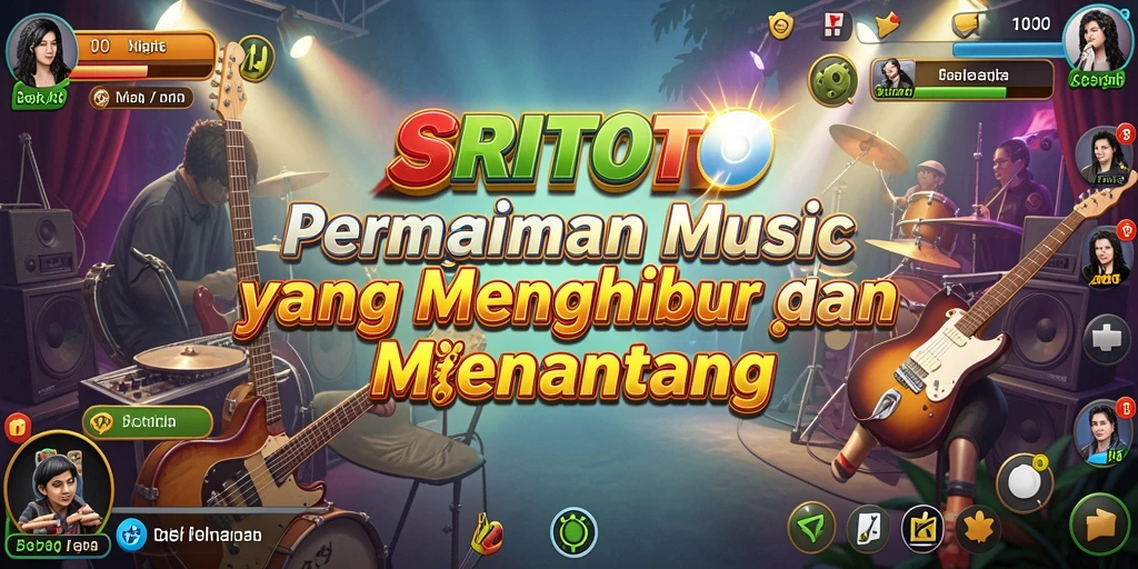 Screenshot gameplay SRITOTO menampilkan keseruan bermain musik.