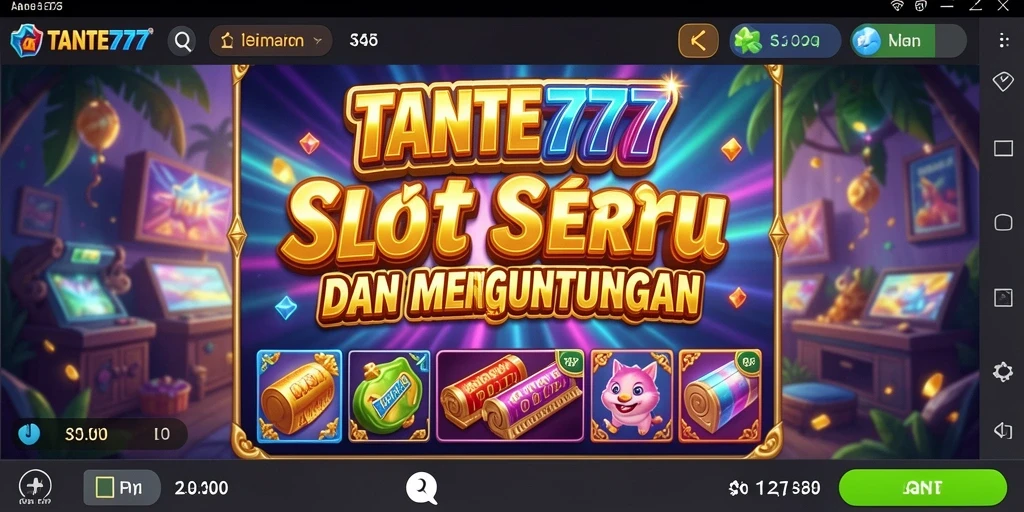 Tampilan menarik dari gameplay slot di TANTE777.