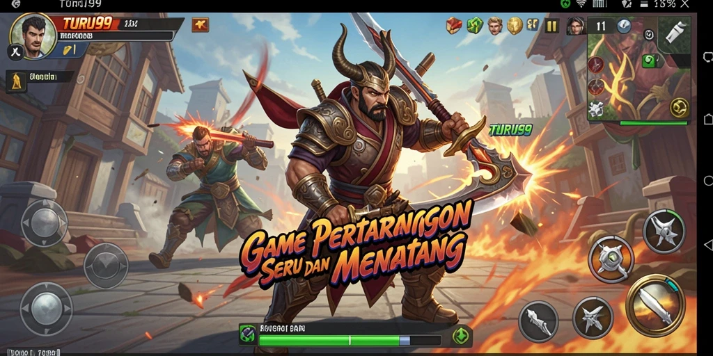 Gameplay mendebarkan TURU99 dengan pertarungan yang intens.