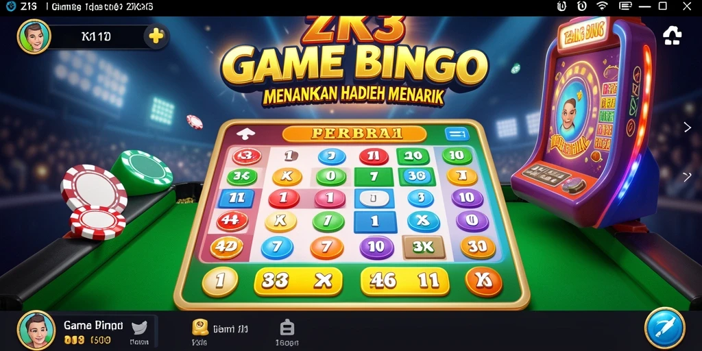 Screenshot gameplay ZK3 yang menampilkan suasana seru permainan Bingo.