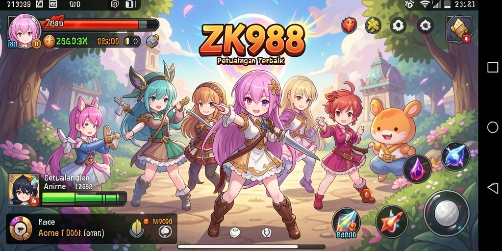 Tampilan gameplay ZK988 yang penuh aksi dan visual menakjubkan.